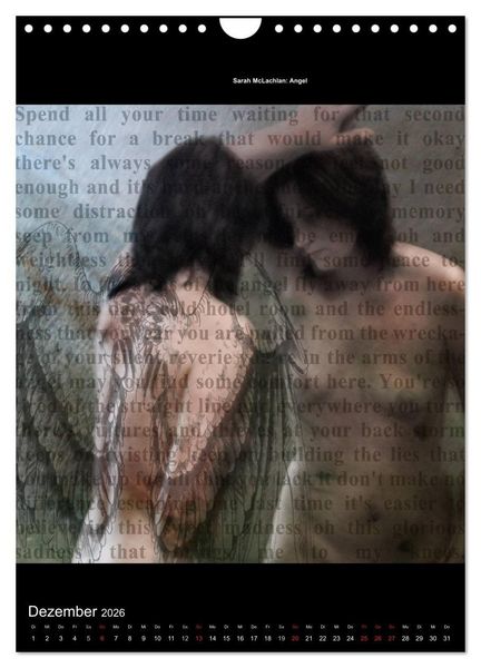 Produktbild: Lyrics In Squares (Wandkalender 2026 DIN A4 hoch), CALVENDO Monatskalender