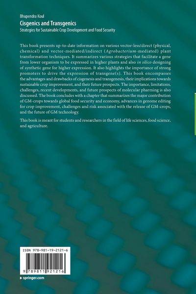 Produktbild: Cisgenics and Transgenics