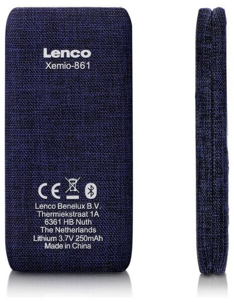 Produktbild: Lenco Xemio-861BU Tragbarer MP3-Player Blau