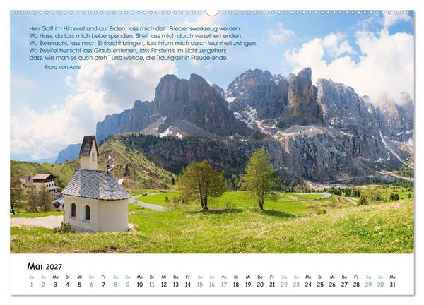 Produktbild: Christliche Bildpoesie 2027 (Wandkalender 2027 DIN A2 quer), CALVENDO Monatskalender