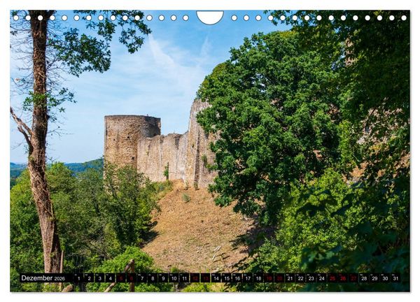 Produktbild: Blankenberg Burg und Stadt (Wandkalender 2026 DIN A4 quer), CALVENDO Monatskalender