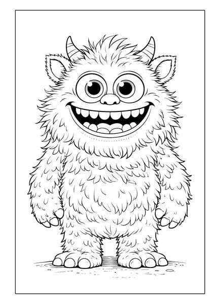 Produktbild: Monster Malbuch f&uuml;r Kinder ab 6 Jahren mit 50 sch&ouml;nen Ausmalmotiven