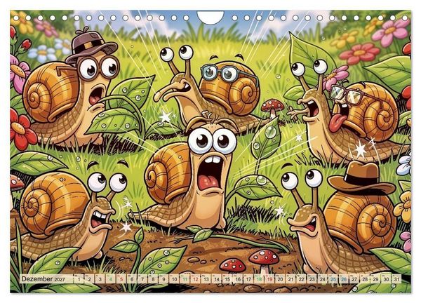 Produktbild: Lustige Weinbergschnecken - Comic (Wandkalender 2027 DIN A4 quer), CALVENDO Monatskalender