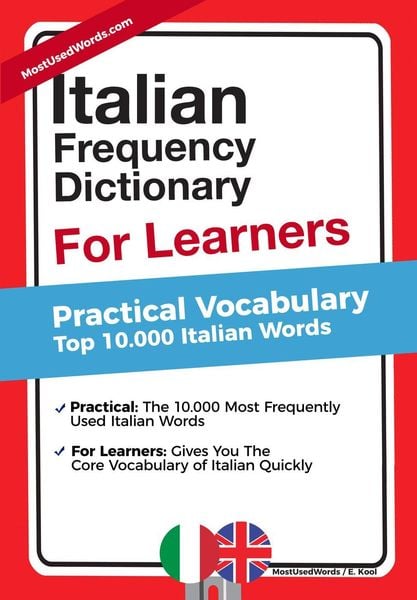 Produktbild: Italian Frequency Dictionary For Learners - Practical Vocabulary - Top 10.000 Italian Words