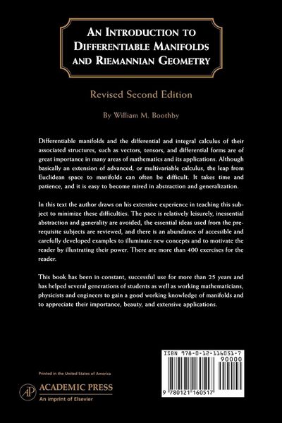 Produktbild: An Introduction to Differentiable Manifolds and Riemannian Geometry, Revised