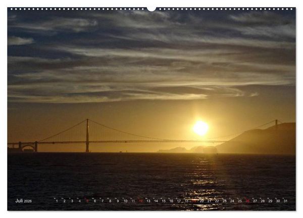 Produktbild: San Francisco Westk&uuml;ste USA (Wandkalender 2026 DIN A2 quer), CALVENDO Monatskalender
