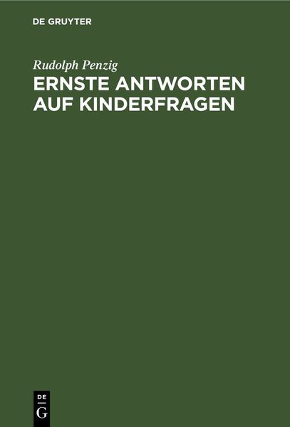 Produktbild: Ernste Antworten auf Kinderfragen