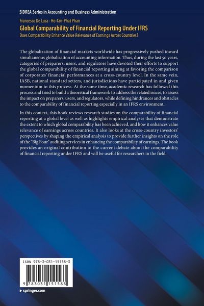 Produktbild: Global Comparability of Financial Reporting Under IFRS