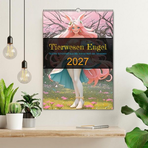 Produktbild: Tierwesen Engel (Wandkalender 2027 DIN A2 hoch), CALVENDO Monatskalender