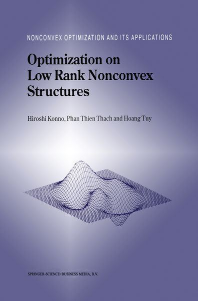 Produktbild: Optimization on Low Rank Nonconvex Structures