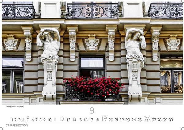 Produktbild: Jugendstil Kalender 2027 &ndash; Wandkalender | Fotokalender Kunst 24x35cm - Stilvolle k&uuml;nstlerische Motive im Jugendstil f&uuml;r das ganze Jahr.