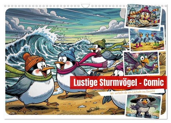 Produktbild: Lustige Sturmv&ouml;gel - Comic (Wandkalender 2027 DIN A3 quer), CALVENDO Monatskalender