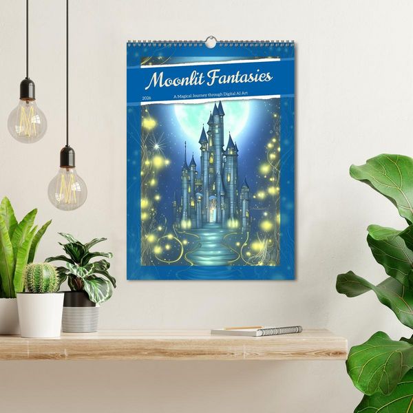 Produktbild: Moonlit Fantasies (Wall Calendar 2026 DIN A3 portrait), CALVENDO 12 Month Wall Calendar