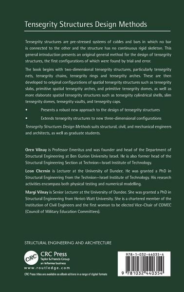 Produktbild: Tensegrity Structures Design Methods