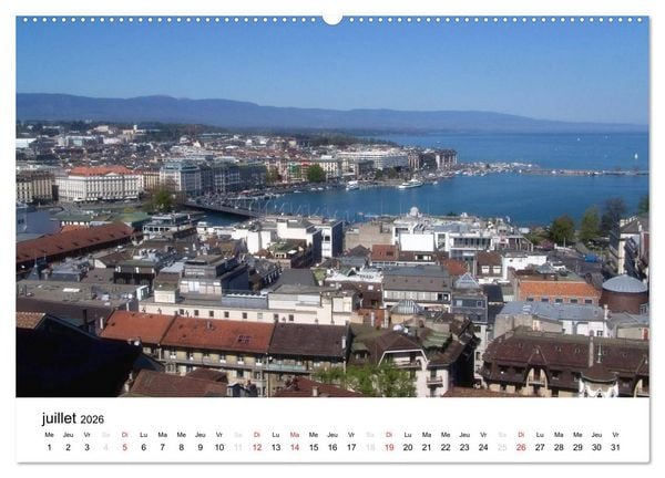 Produktbild: Gen&egrave;ve Points de vue (Calendrier mural 2026 DIN A2 vertical) calendrier de bureau