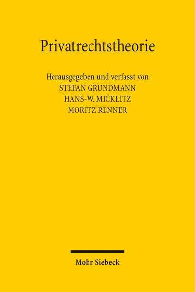 Produktbild: Privatrechtstheorie