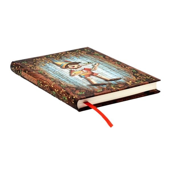 Produktbild: Notizbuch Carlo Collodi, Pinocchio Midi Unliniert