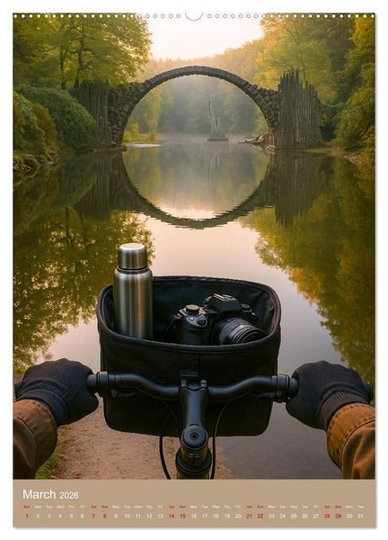 Produktbild: Cycling in Germany (Wall Calendar 2026 DIN A2 portrait), CALVENDO 12 Month Wall Calendar
