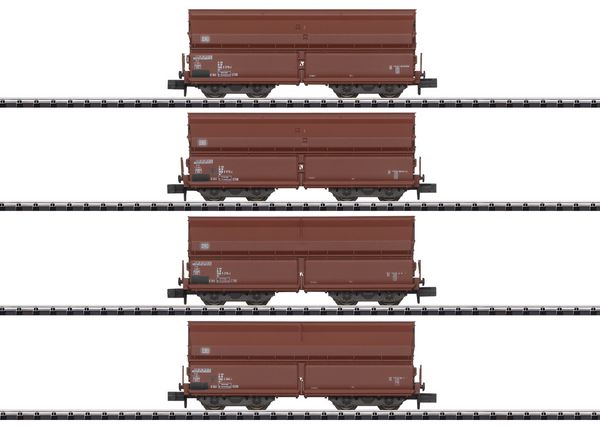 Produktbild: MiniTrix T18271 Selbstentladewagen-Set Bauart Tal 963