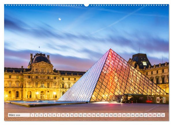 Produktbild: Paris - La Ville Lumi&egrave;re (hochwertiger Premium Wandkalender 2026 DIN A2 quer), Kunstdruck in Hochglanz