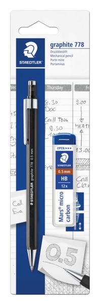 Produktbild: STAEDTLER 7785ABK25D Druckbleistift 0.5mm Bezeichnung der H&auml;rte: B