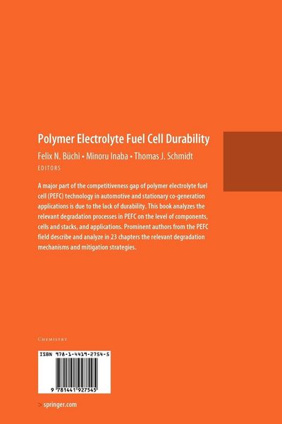 Produktbild: Polymer Electrolyte Fuel Cell Durability