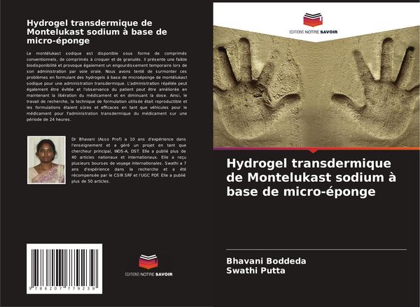 Produktbild: Hydrogel transdermique de Montelukast sodium &agrave; base de micro-&eacute;ponge