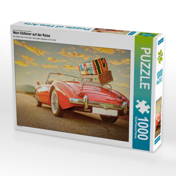 Produktbild: CALVENDO Puzzle Mein Oldtimer auf der Reise | 1000 Teile Lege-Gr&ouml;&szlig;e 64x48cm Foto-Puzzle f&uuml;r gl&uuml;ckliche Stunden
