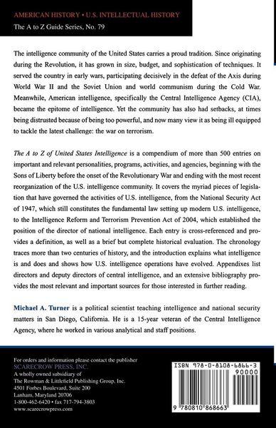 Produktbild: A to Z of United States Intelligence