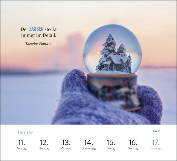 Produktbild: Wochenkalender 2027: Gl&uuml;cksmomente f&uuml;r jeden Tag