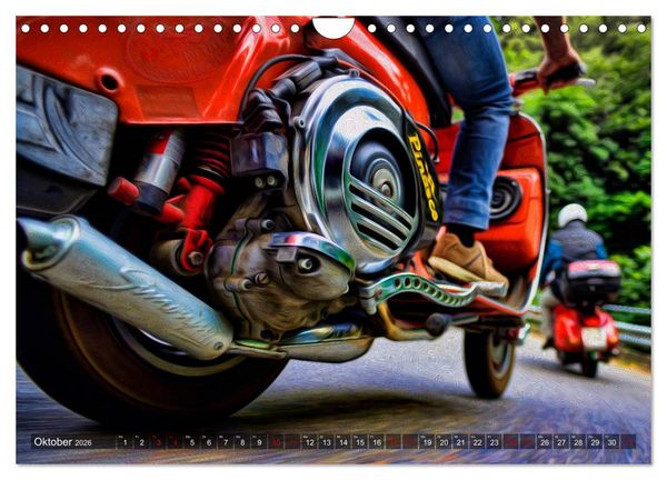 Produktbild: Vespazieren (Wandkalender 2026 DIN A4 quer), CALVENDO Monatskalender