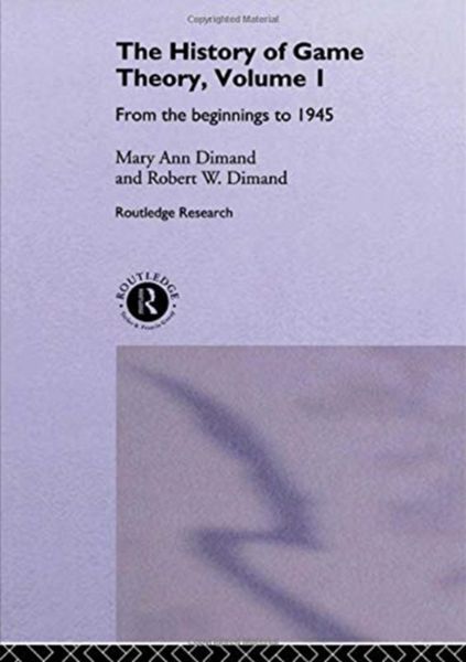 Produktbild: The History of Game Theory, Volume 1