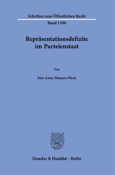 Produktbild: Repr&auml;sentationsdefizite im Parteienstaat