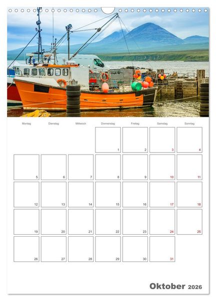 Produktbild: Schottland - Reiseplaner (Wandkalender 2026 DIN A3 hoch), CALVENDO Monatskalender