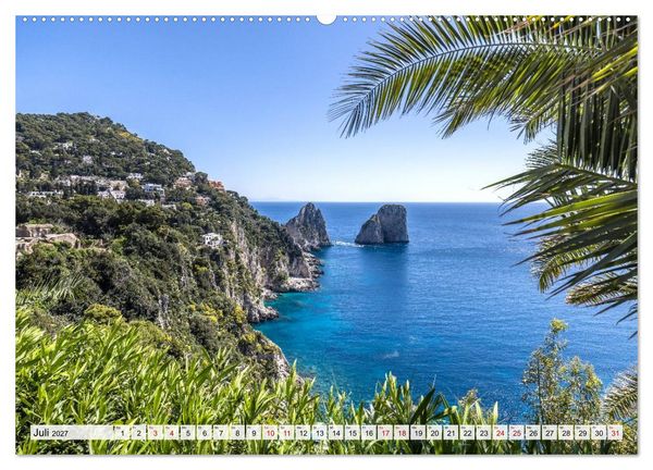 Produktbild: Amalfik&uuml;ste und Capri - Sehnsuchtsorte (hochwertiger Premium Wandkalender 2027 DIN A2 quer), Kunstdruck in Hochglanz