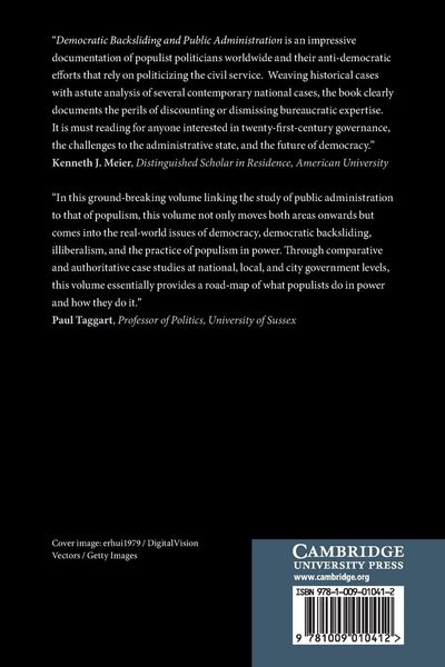 Produktbild: Democratic Backsliding and Public Administration