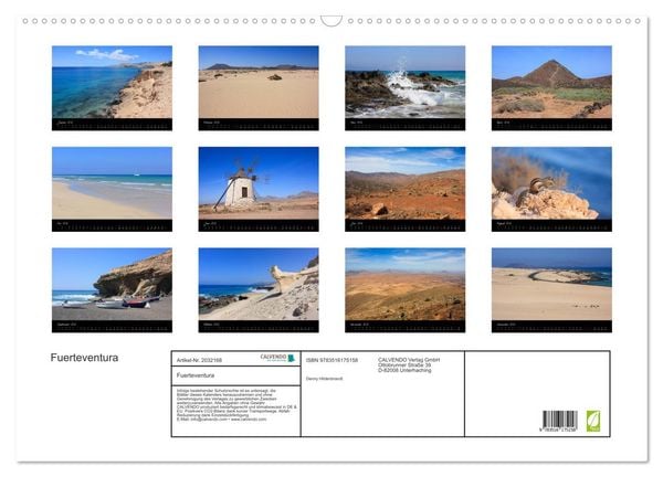 Produktbild: Fuerteventura (Wandkalender 2026 DIN A2 quer), CALVENDO Monatskalender