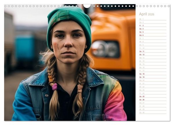 Produktbild: Truckerinnen (Wandkalender 2026 DIN A3 quer), CALVENDO Monatskalender