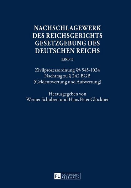 Produktbild: Nachschlagewerk des Reichsgerichts &ndash; Gesetzgebung des Deutschen Reichs