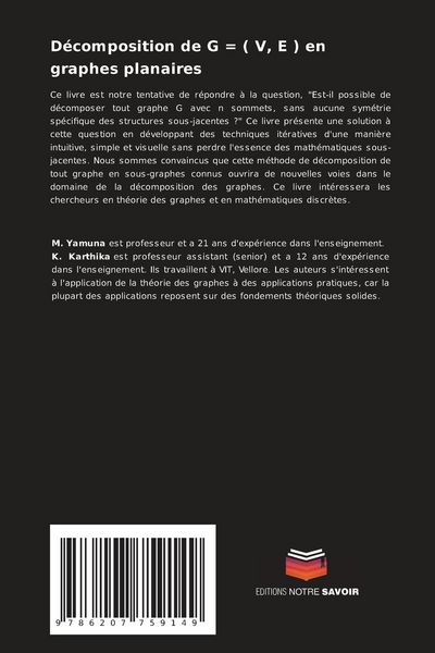Produktbild: D&eacute;composition de G = ( V, E ) en graphes planaires