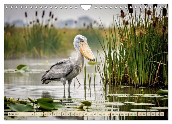 Produktbild: Schuhschnabel Vogel (Wandkalender 2027 DIN A4 quer), CALVENDO Monatskalender