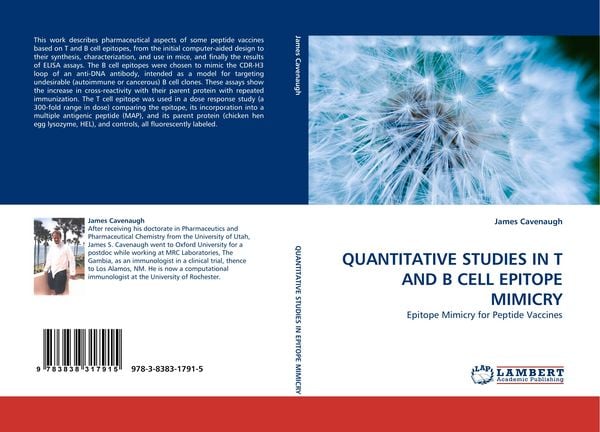 Produktbild: Quantitative Studies in T and B Cell Epitope Mimicry
