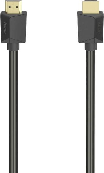 Hama HDMI Anschlusskabel HDMI-A Stecker, HDMI-A Stecker 5.00 m Schwarz 00200704 4K UHD HDMI-Kabel