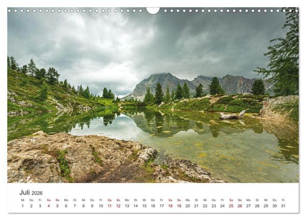 Produktbild: Alpensee - Wunder der Natur (Wandkalender 2026 DIN A3 quer), CALVENDO Monatskalender