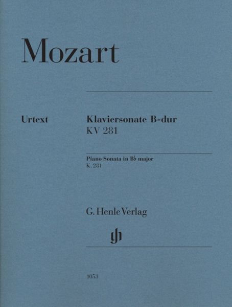 Produktbild: Wolfgang Amadeus Mozart - Klaviersonate B-dur KV 281 (189f)