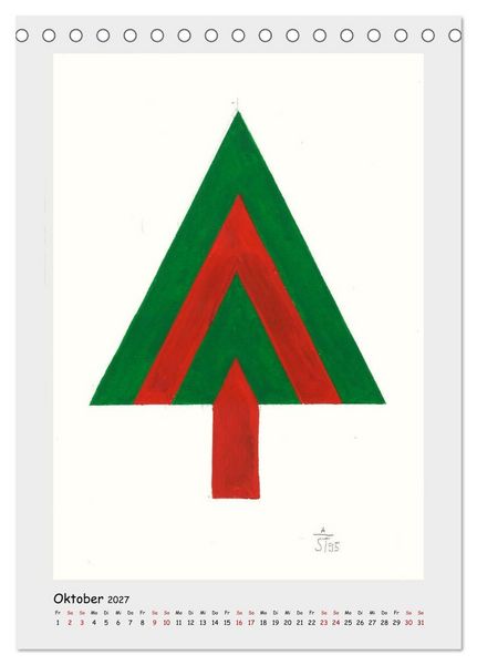 Produktbild: Anton Stankowski. B&auml;ume (Tischkalender 2027 DIN A5 hoch), CALVENDO Monatskalender