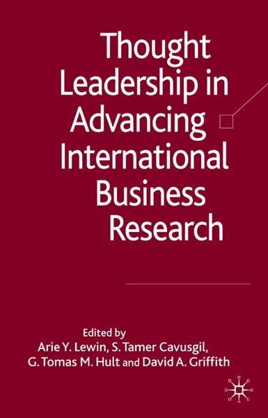 Produktbild: Thought Leadership in Advancing International Business Research