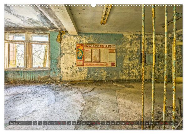 Produktbild: Tschernobyl - Die Sperrzone um das Atomkraftwerk (Wandkalender 2026 DIN A2 quer), CALVENDO Monatskalender
