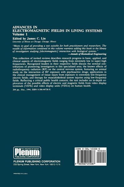 Produktbild: Advances in Electromagnetic Fields in Living Systems