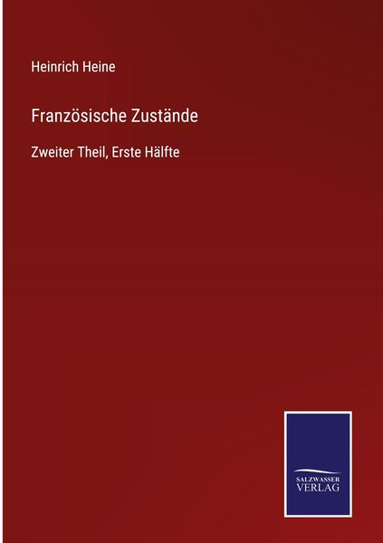 Produktbild: Franz&ouml;sische Zust&auml;nde